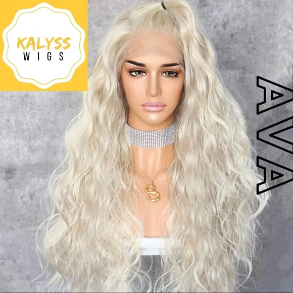 Accessories | Ava Platinum Blonde Lace Front Wig | Poshmark display picture 1